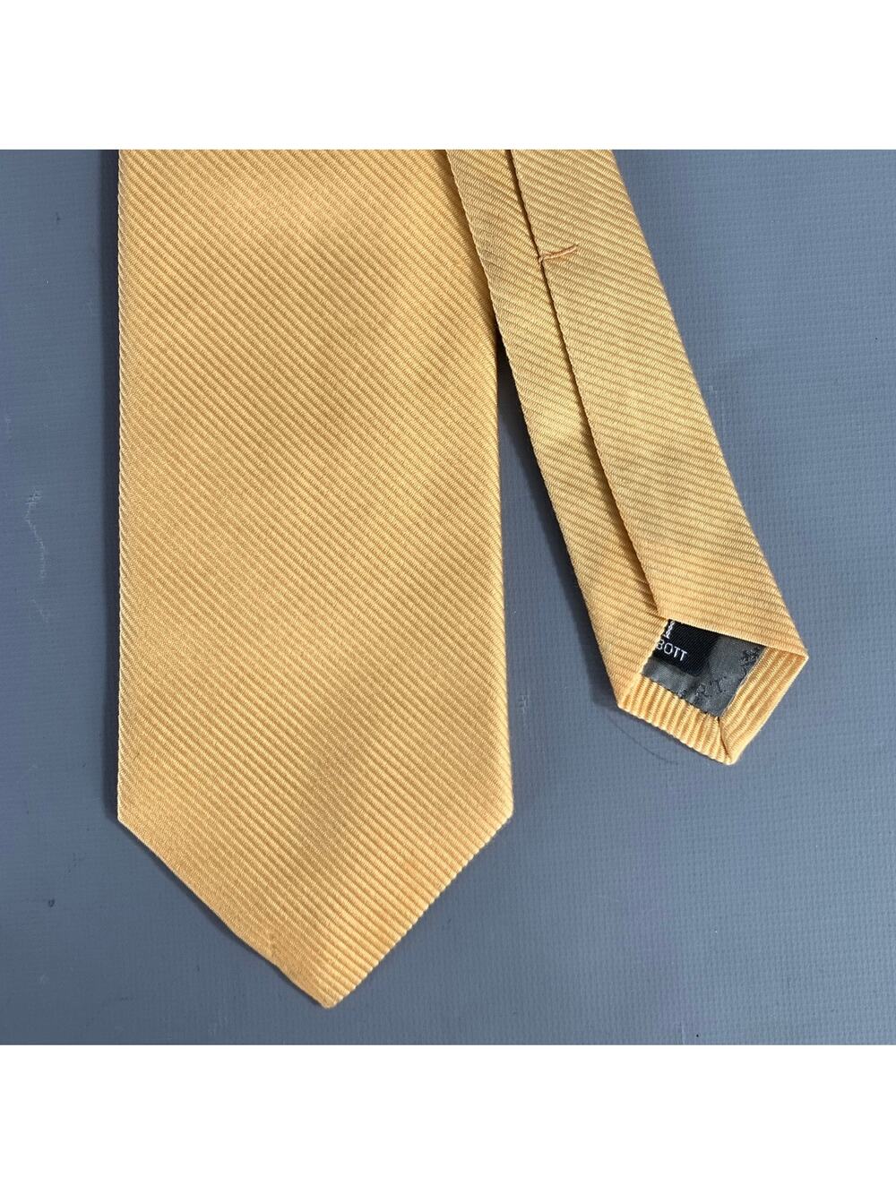 ROBERT TALBOTT Yellow Gold Stripe Silk Tie